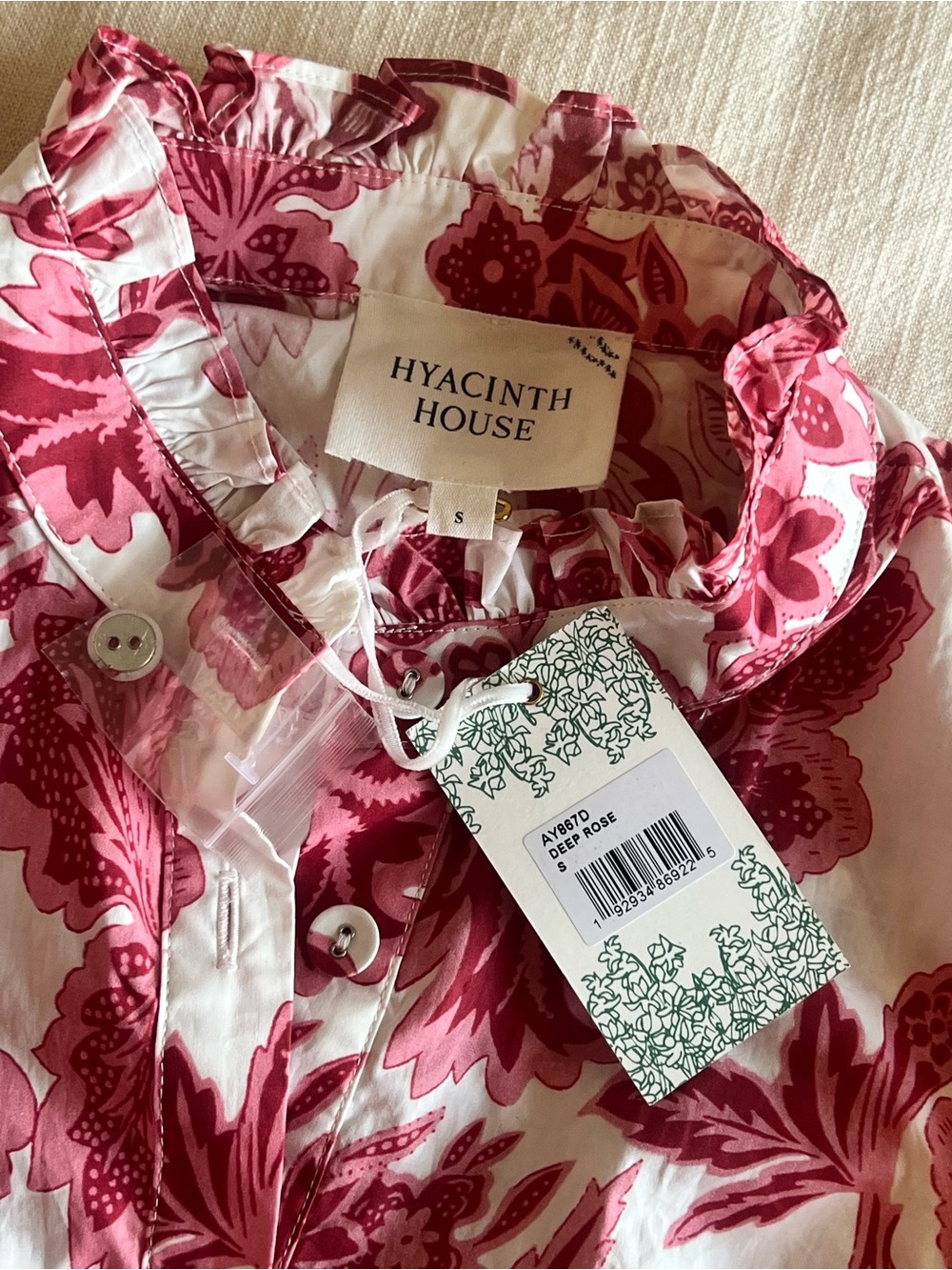 HYACINTH HOUSE Deep Rose Floral Maxi Dress - Picture 9 of 9